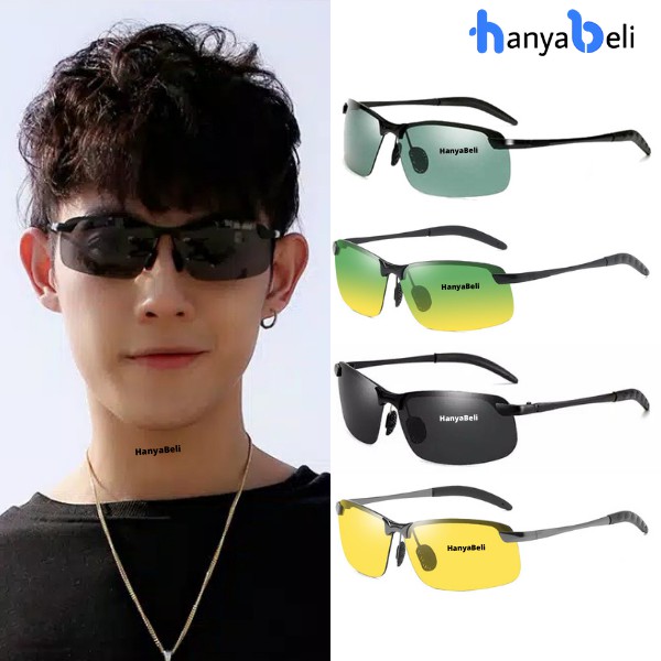 HanyaBeli Kacamata Hitam Lensa Polarized Pria Wanita UV400 Fashion Ori Sunglass