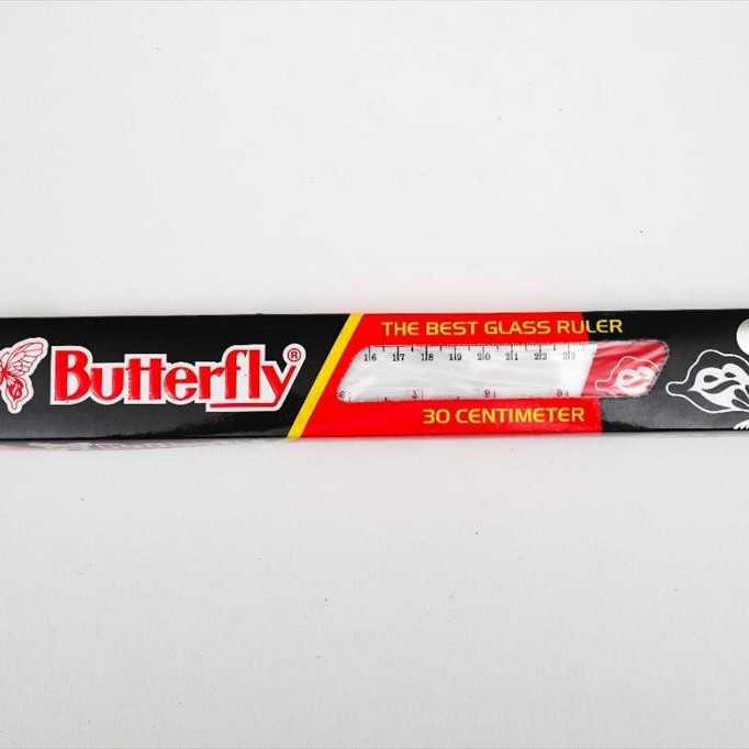 

Penggaris Butterfly 30cm Isi 12 Pcs