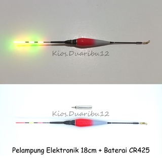 Pelampung Pancing Elektronik LED 18 cm + Baterai CR425