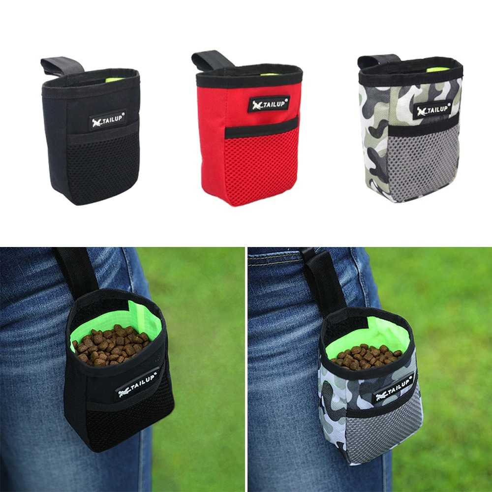 Tas Pinggang Snack Hewan Anjing Outdoor Portable Training Bag Strap Velcro Desain Minimalis Multifungsi Berkualitas