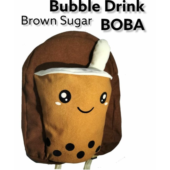 ZBH Tas Ransel Boba Bubble Drink Viral High Quality Tas Anak Terbaru Usia 3-6 Tahun Tas Ransel Boneka Boba Tas Ransel Anak Boneka Lucu Imut