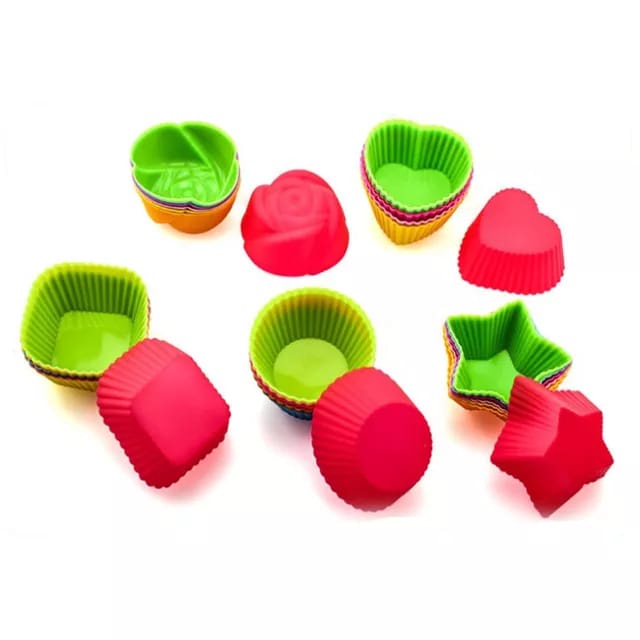 Muffin Cupcake Baking Molds Silicone Cake Mold Cake Decorating Tools / Cetakan Kue Cupcake Silikon Baking Jelly Muffin Cake