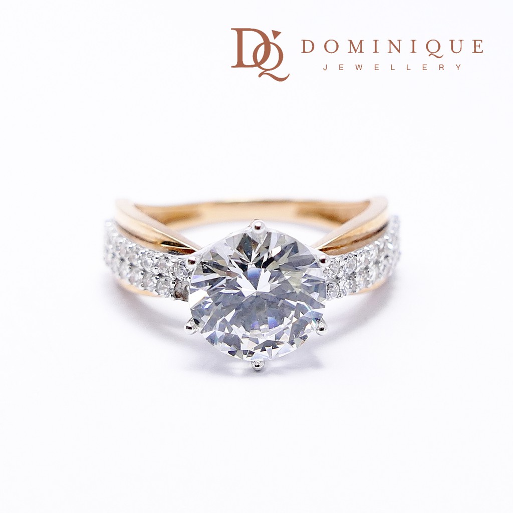 

Dominique Jewellery- Cincin Solitaire 75% SNI DQC 1969