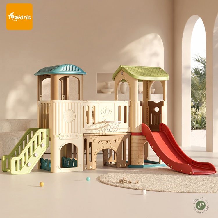 Playhouse Combination Slider - Kombinasi Playground Anak - Perosotan Anak Lengkap Kastil - Prosotan 