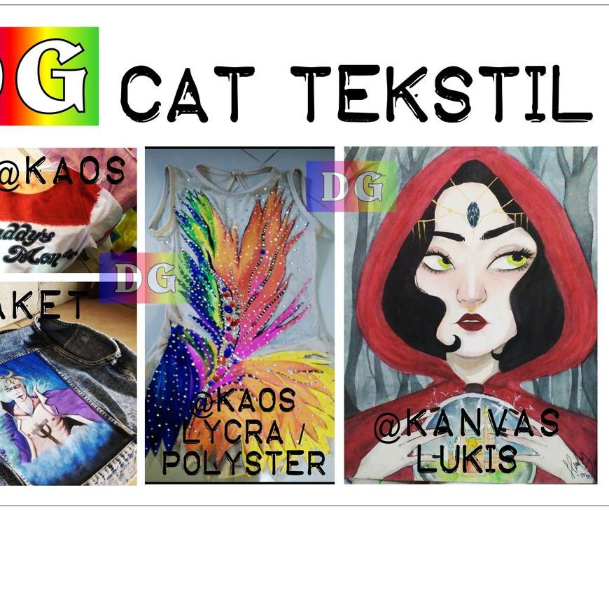 

Produk Baru PAKET 10 WARNA FREE 1 pcs GOLD / SILVER - Cat Tekstil / Lukis - utk kaos / kanvas / tas