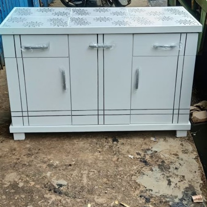 kitchen set/ meja kompor duco/ rak kompor/ rak piring 3 pintu