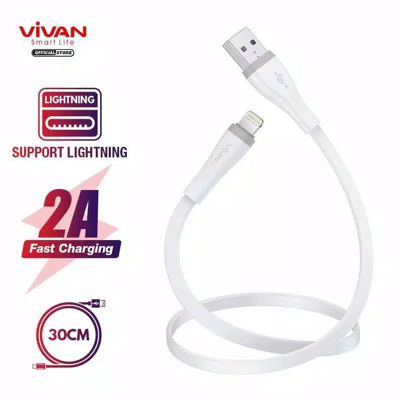 VIVAM SL30S KABEL DATA LIGHTNING 30CM