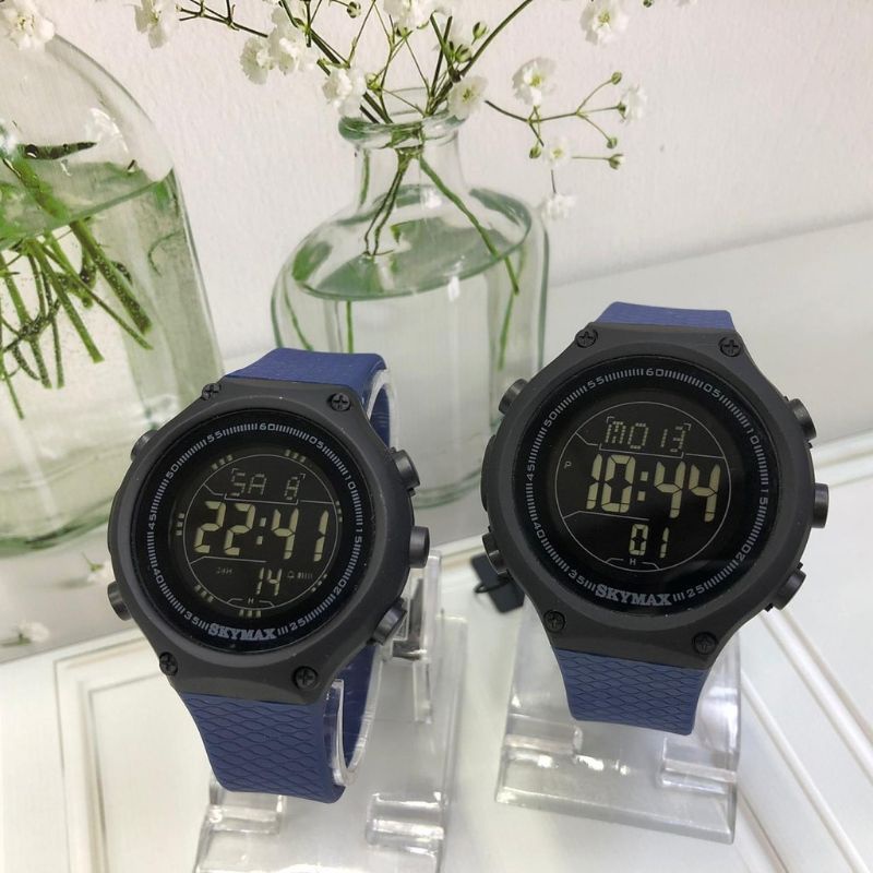 SKYMAX ORIGINAL JAM TANGAN SPORT DIGITAL COUPLE