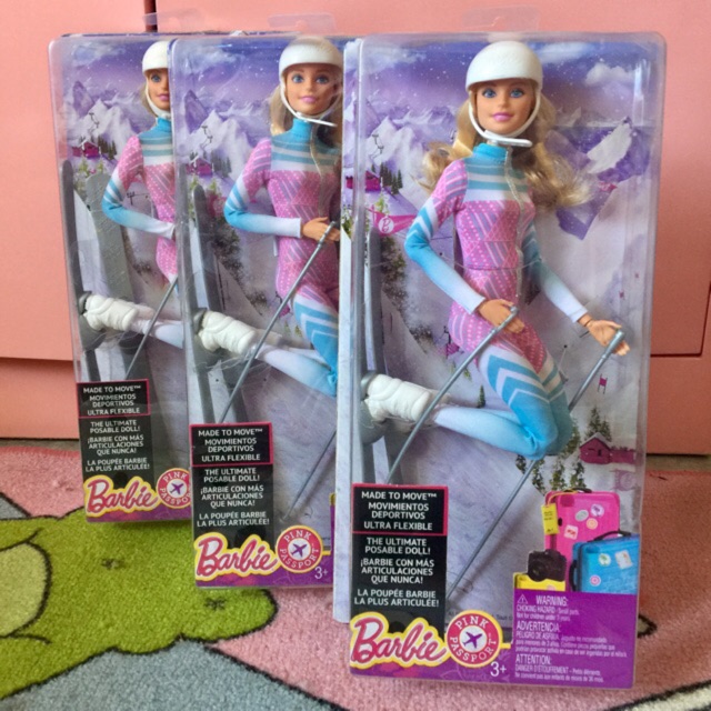 barbie made to move skier