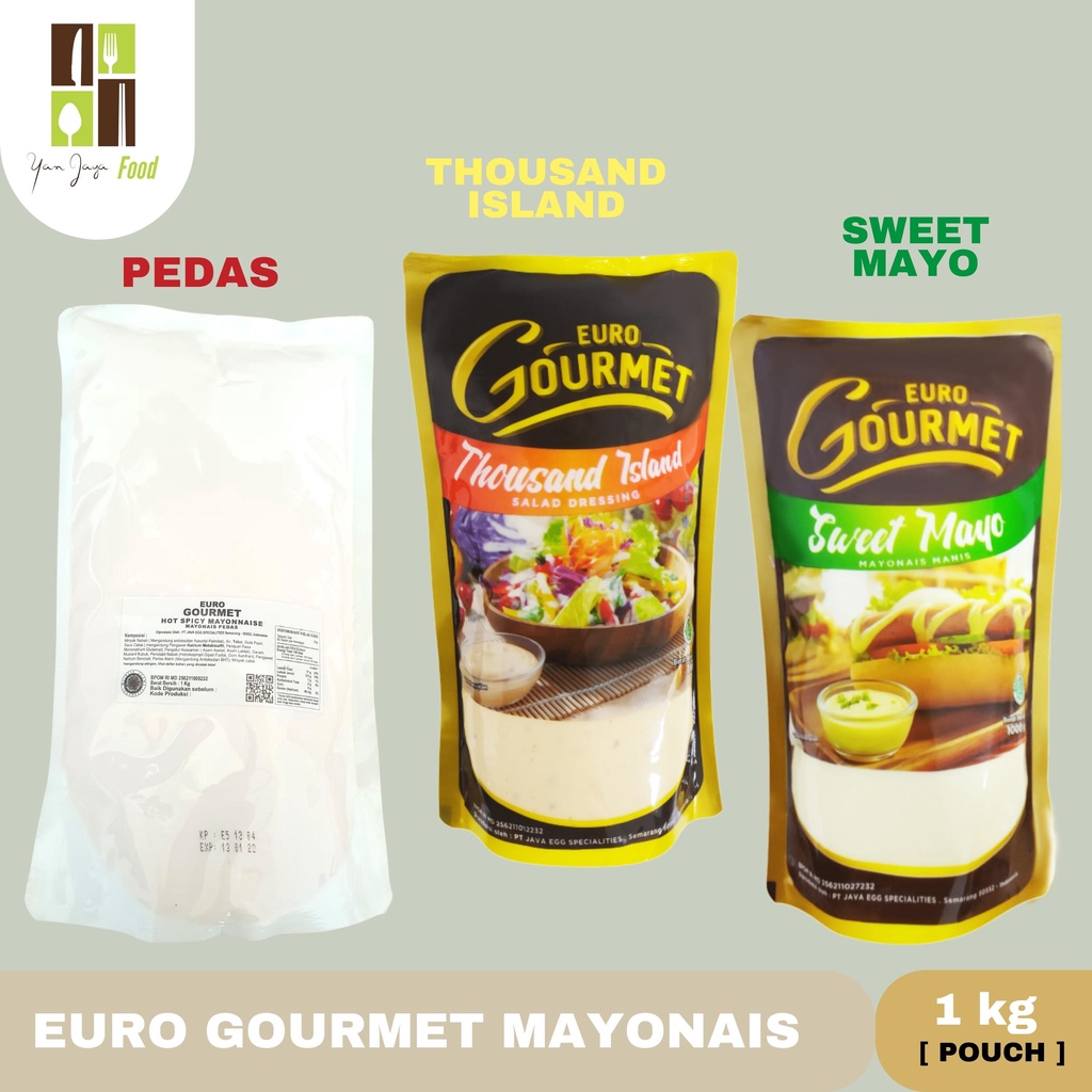 Euro Gourmet Mayonaise Pedas / Thousand Island / Sweet Mayo [1KG]