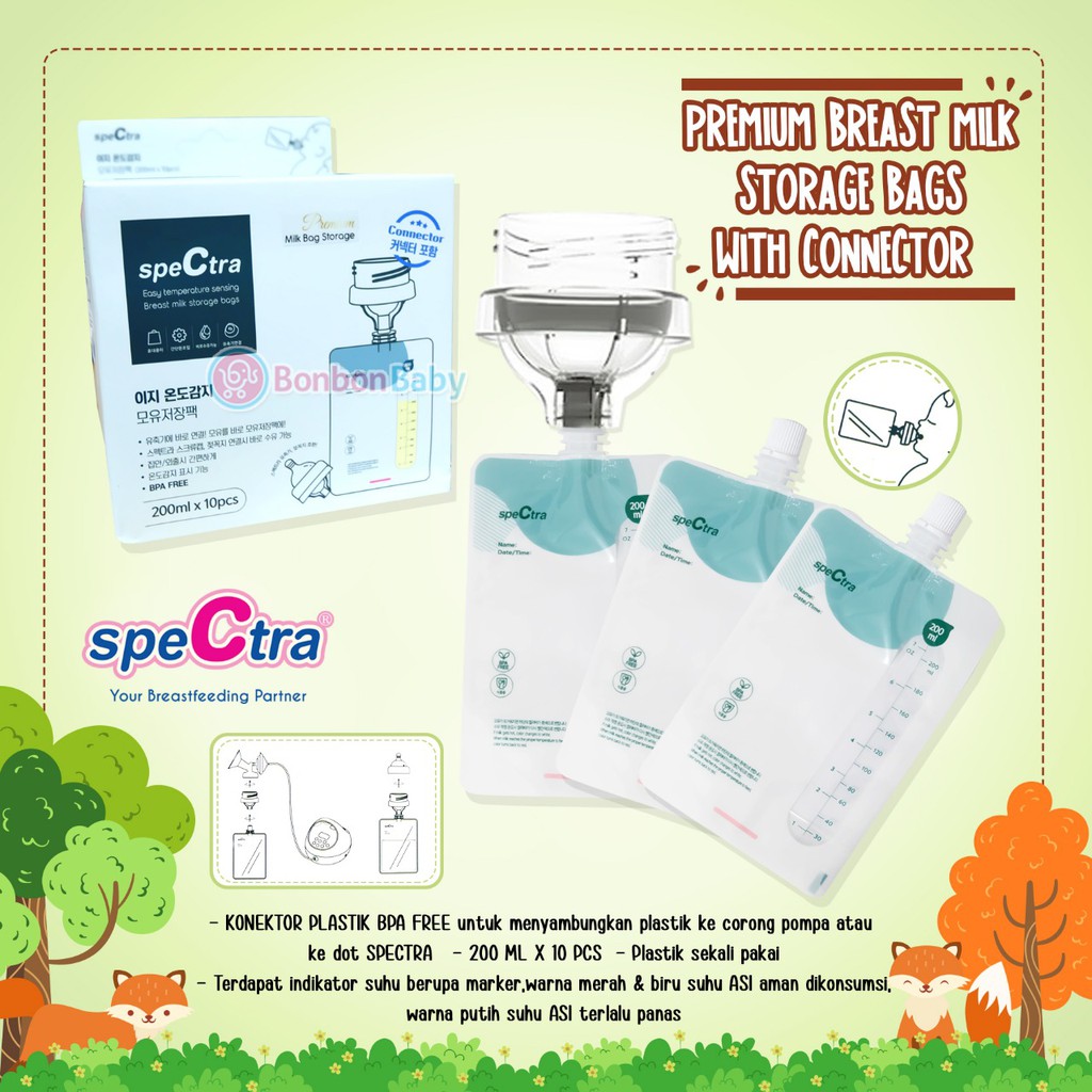 Spectra Premium Milk Bag with Connector