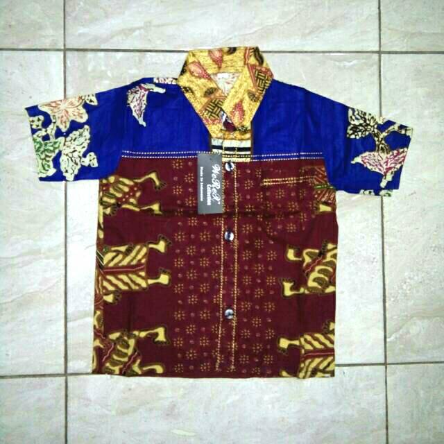 Kemeja Batik Anak Murah - Cowok Cewek - Usia 1 - 2 Tahun - Toko B2M