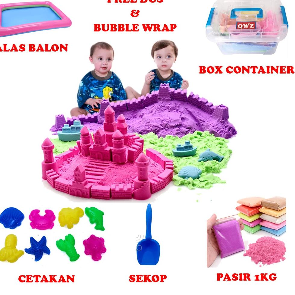 [KODE 38] MAINAN ANAK PASIR PASIRAN MAGIC SAND PASIR KINETIK PASIR AJAIB 1KG 1000G