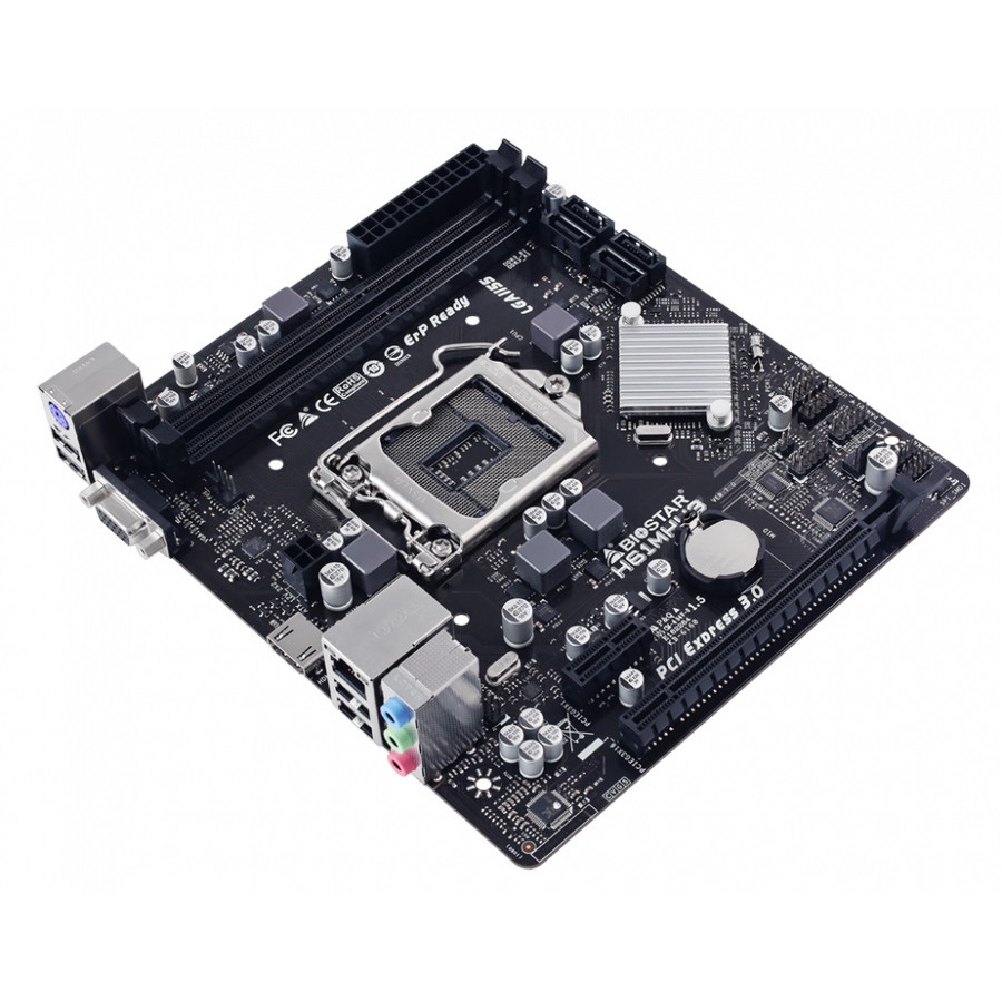 BIOSTAR Motherboard H61MHV3 Intel H61 DDR3 LGA 1155