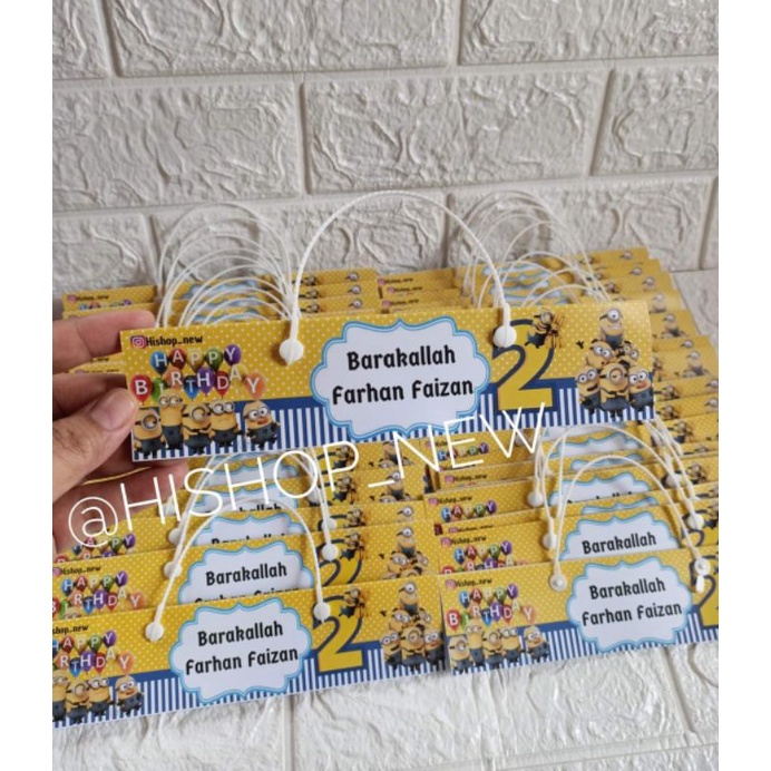 

LABEL TAS ULANG TAHUN / PLASTIK SNACK ULTAH/LABEL SNACK ULTAH/PARCEL SNACK