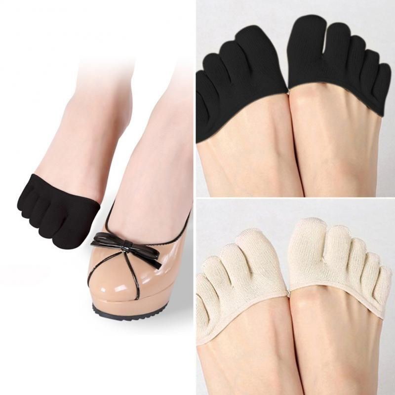 Sepasang Kaos Kaki Setengah Telapak/Kaos Kaki Bantalan Kaki/Half Insoles Pads/Finger Socks