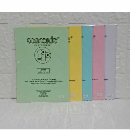

Kertas Concorde 200 gram Kartotheek ukuran A4