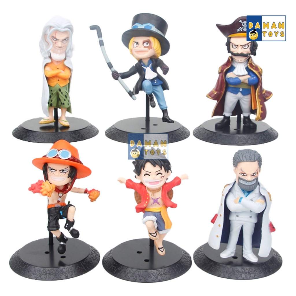 Figure One Piece Luffy Sabo Gol. D Roger Garp Silver Rayleigh/ One Piece Action Figure Set /Figure Murah