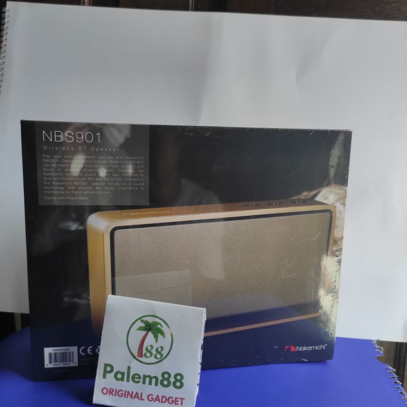 Nakamichi NBS 901 Speaker Portable Wireless Bluetooth GOLD