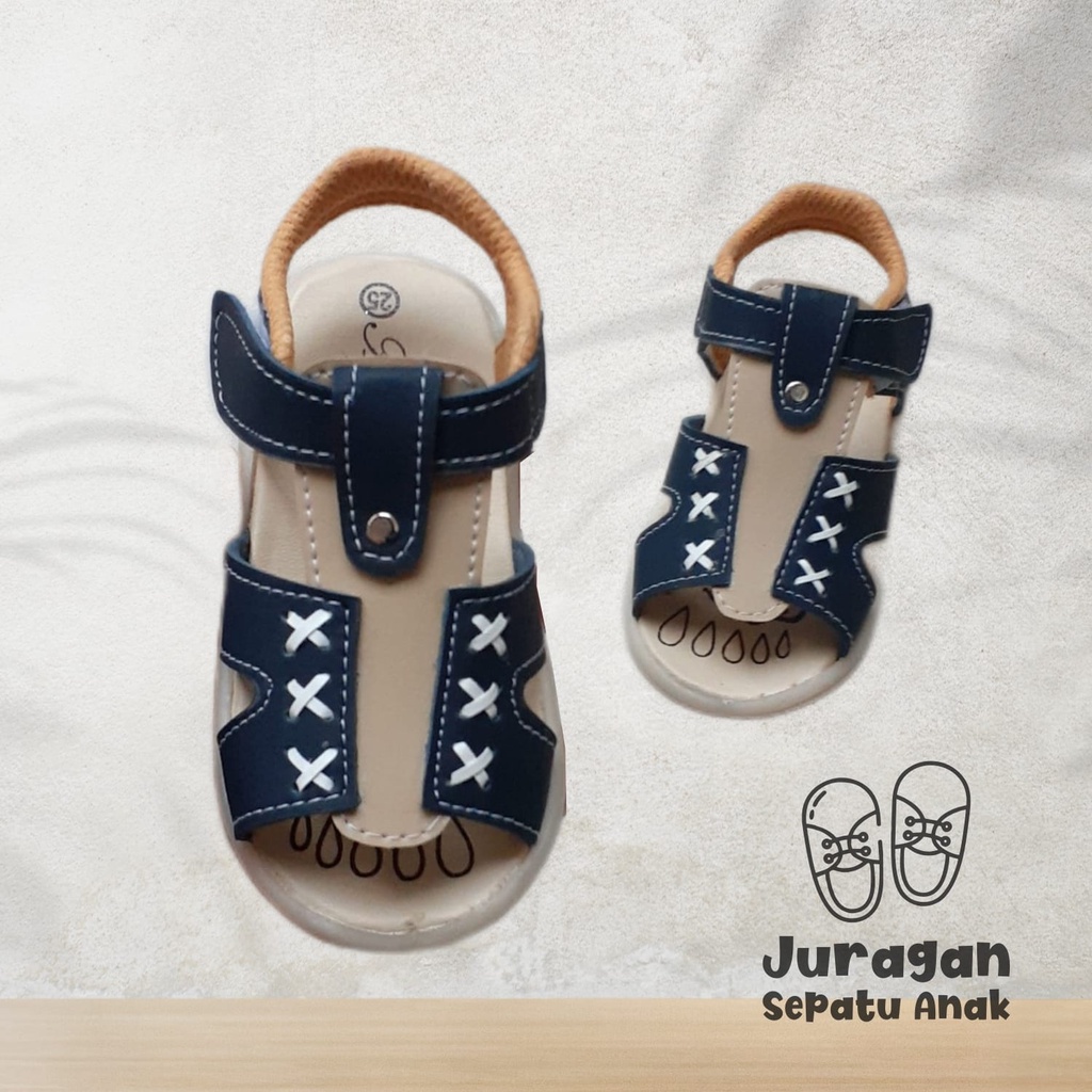 Sandal anak laki laki motif anyam sandal balita sandal flip flop sandal usia 1-3 tahun sandal termurah/sandal anak laki laki/sandal anak lucu