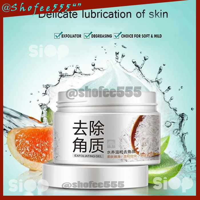 D04 BIOAQUA EXFOLIATING GEL RICE BERAS perawatan wajah perawatan korea