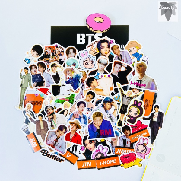 85 Lembar Stiker Kpop BTS Bangtan Boys Permision to Dance Album Untuk Koleksi Fans