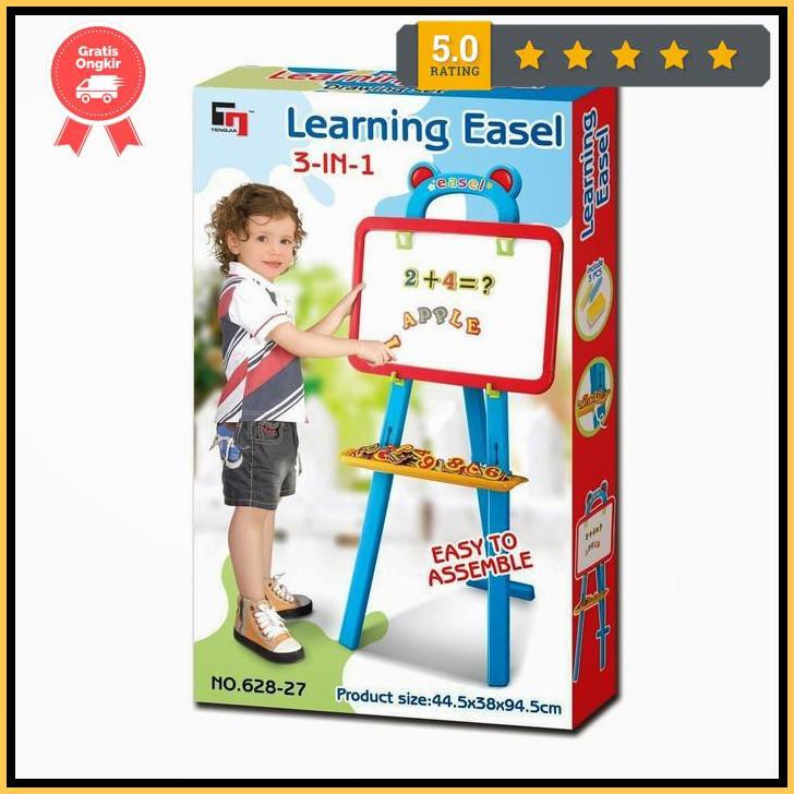 

Learning Easel 3 In 1 / Drawing Board Set / Papan Tulis Anak Jntna8900