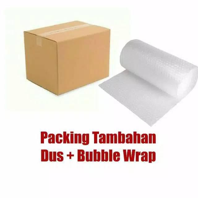 PACKINGAN TAMBAHAN BUBBLE WARP PLUS KARDUS sedia ukuran kecil dan besar + buble warp