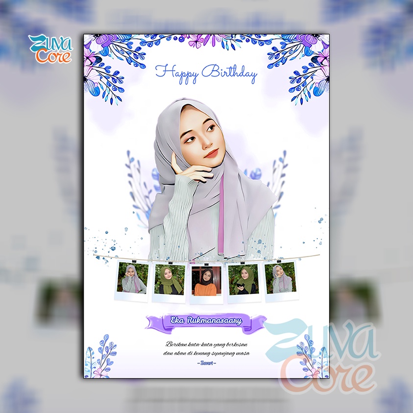 DESAIN FOTO HIASAN DINDING untuk KADO ULTAH KADO WISUDA UCAPAN WEDDING KADO PERNIKAHAN SKETSA CETAK 