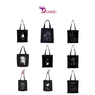 Image of [LOKAL] DOMMO - D1514 Totebag tote (PAKAI PEREKAT) Karakter Tote bag kpop murah wanita custom motif
