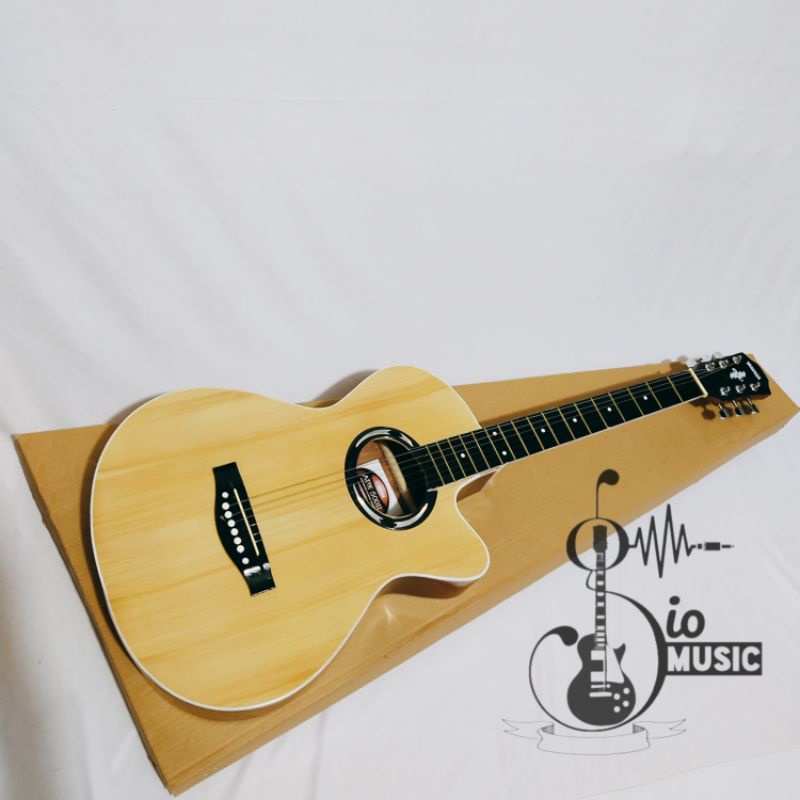 Gitar yamaha type apx500ii tanam besi akustik elektrik full set