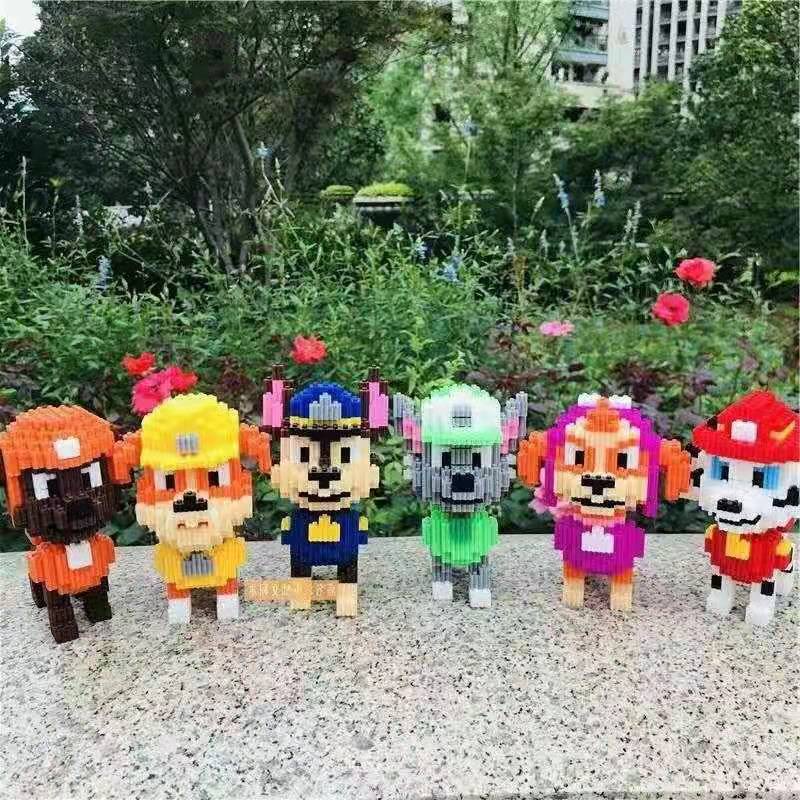 Mainan Balok Bangunan Model Kartun PAW Patrol Untuk Anak