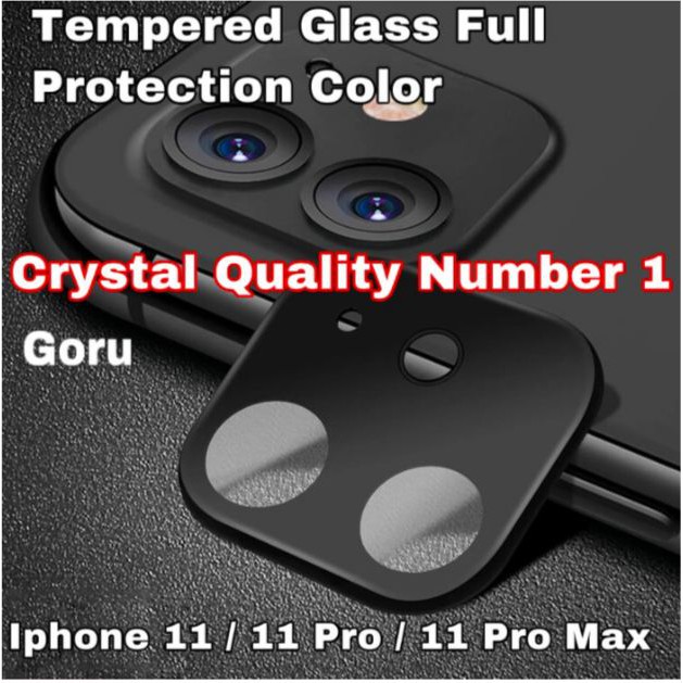 Tempered Glass pelindung Camera Full cover Iphone 11 11