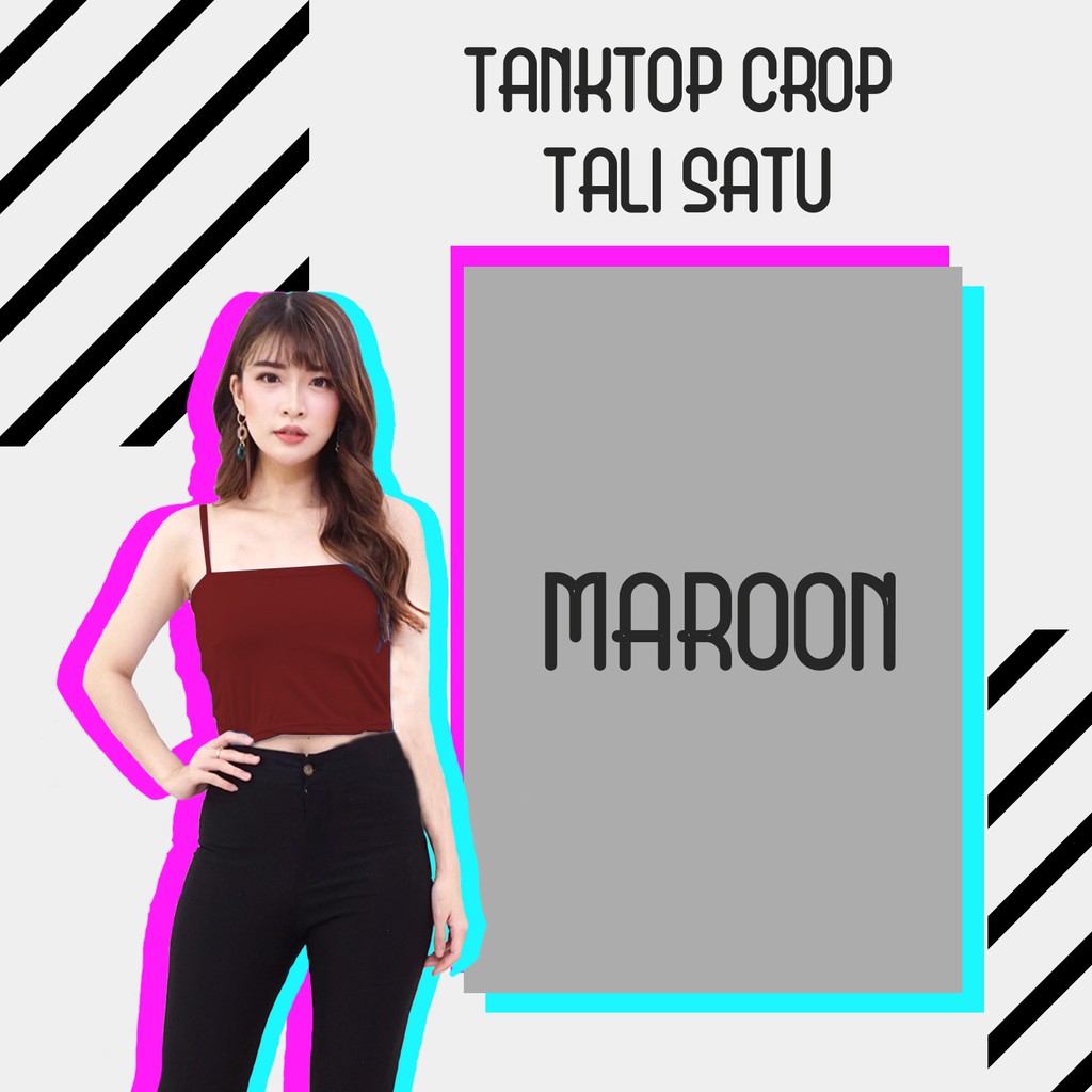 Tanktop Wanita ( SOFT SPANDEK ) Polos Tali Kecil / Besar / Agnes Singlet Kaos Dalam Cewek - RELOOK-4