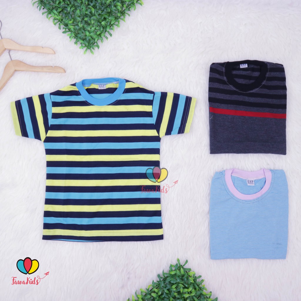 Kaos Salur size Bayi - 12 Tahun / Kaos Salur Anak Laki Perempuan Baju  Lengan Pendek Adem Murah