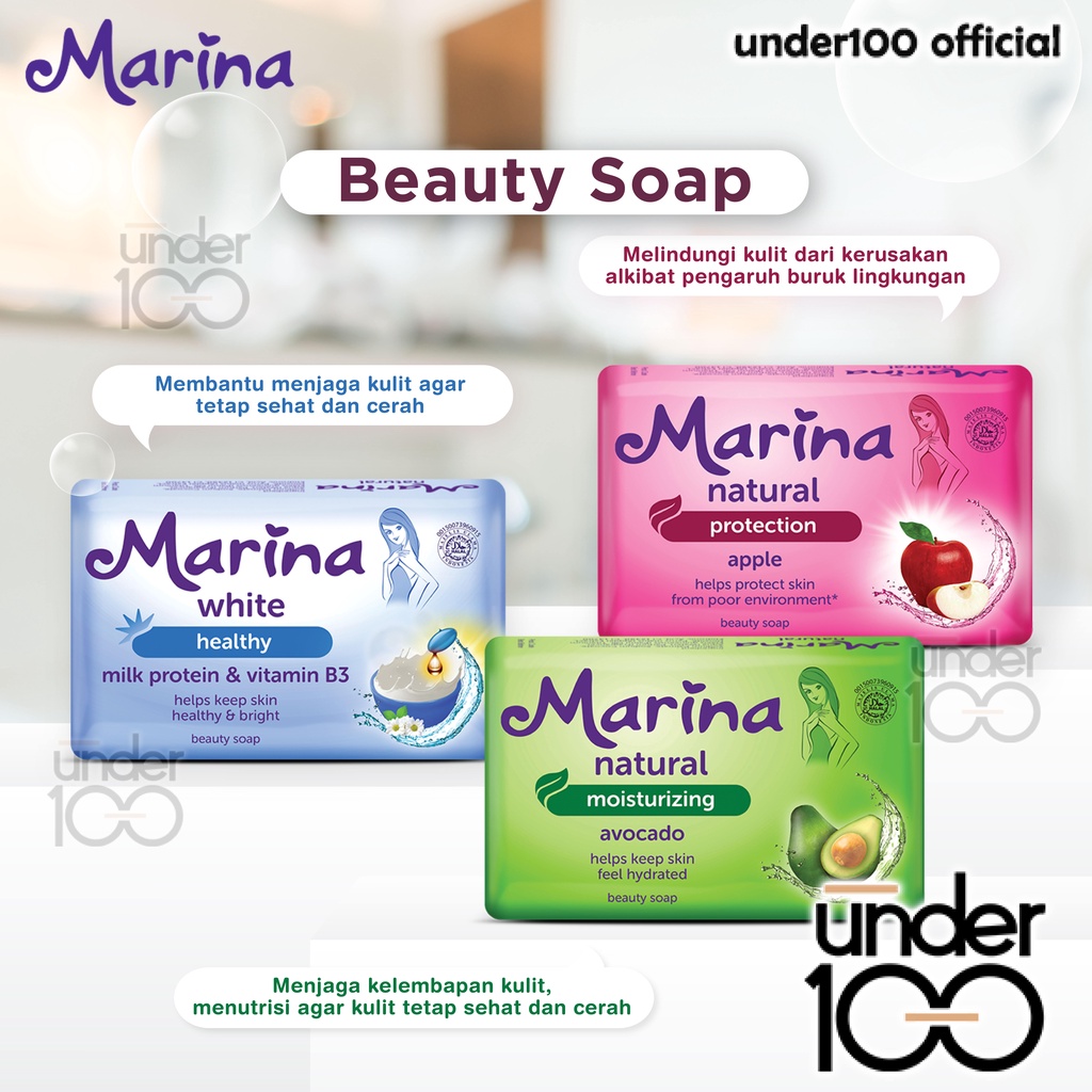 ❤ UNDER100 ❤ MARINA Sabun Batang | Bar Soap 60g