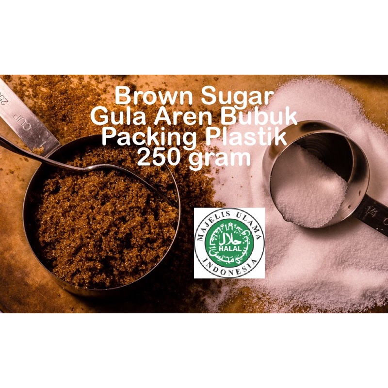 Gula Aren Bubuk, Palm Sugar, Brown Sugar Termurah 250gram