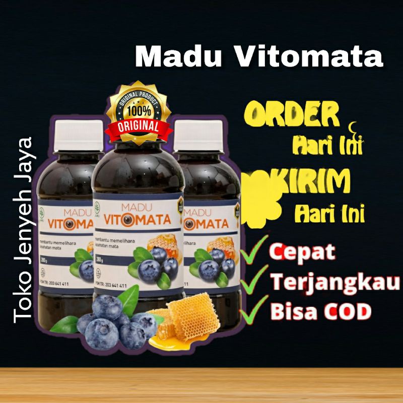 [Bisa COD] Madu Vitomata Madu Kesehatan Mata Katarak, Mata Minus Vito Mata Madu Asli Original