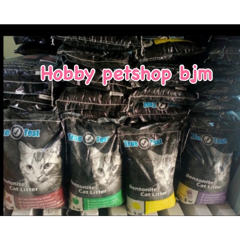 Pasir kucing True test 25L - Sak gumpal wangi pup pipis kitten toilet 25 Litter