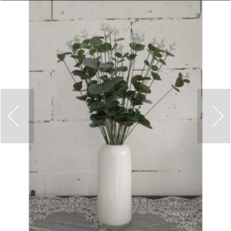 vas bunga /vas bunga kaca /vas bulat warna putih