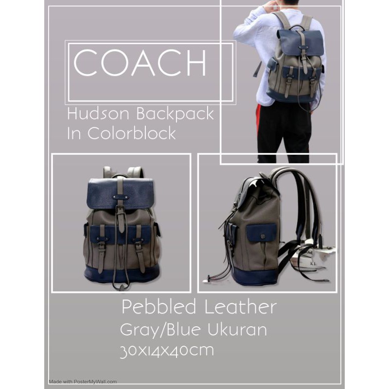 TAS RANSEL PRIA WANITA COACH PREMIUM KULIT