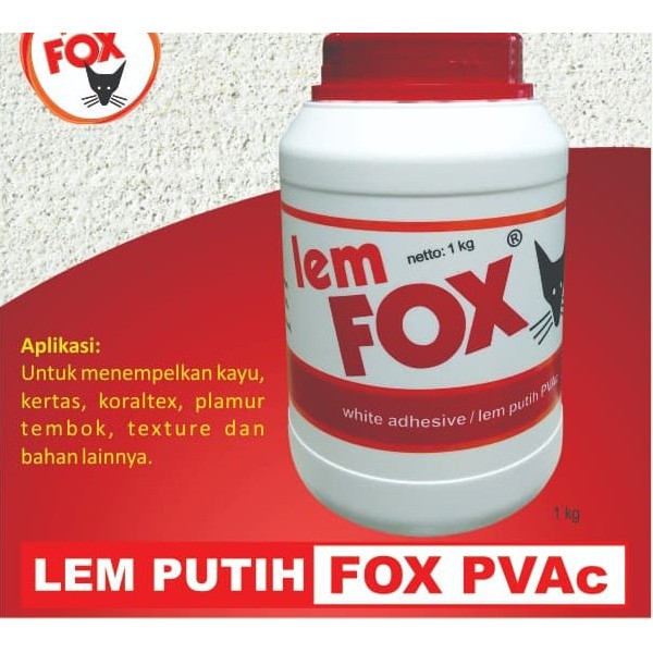 

Lem Fox PVAc Botol 1000gr Original / Lem Fox Putih / lem putih fox / lem fox / lem fox 1000 gram