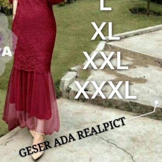 MAXI CELMIRA BRUKAT DUYUNG/ MAXI DUYUNG BRUKAT/ S M L XL XXL XXXL