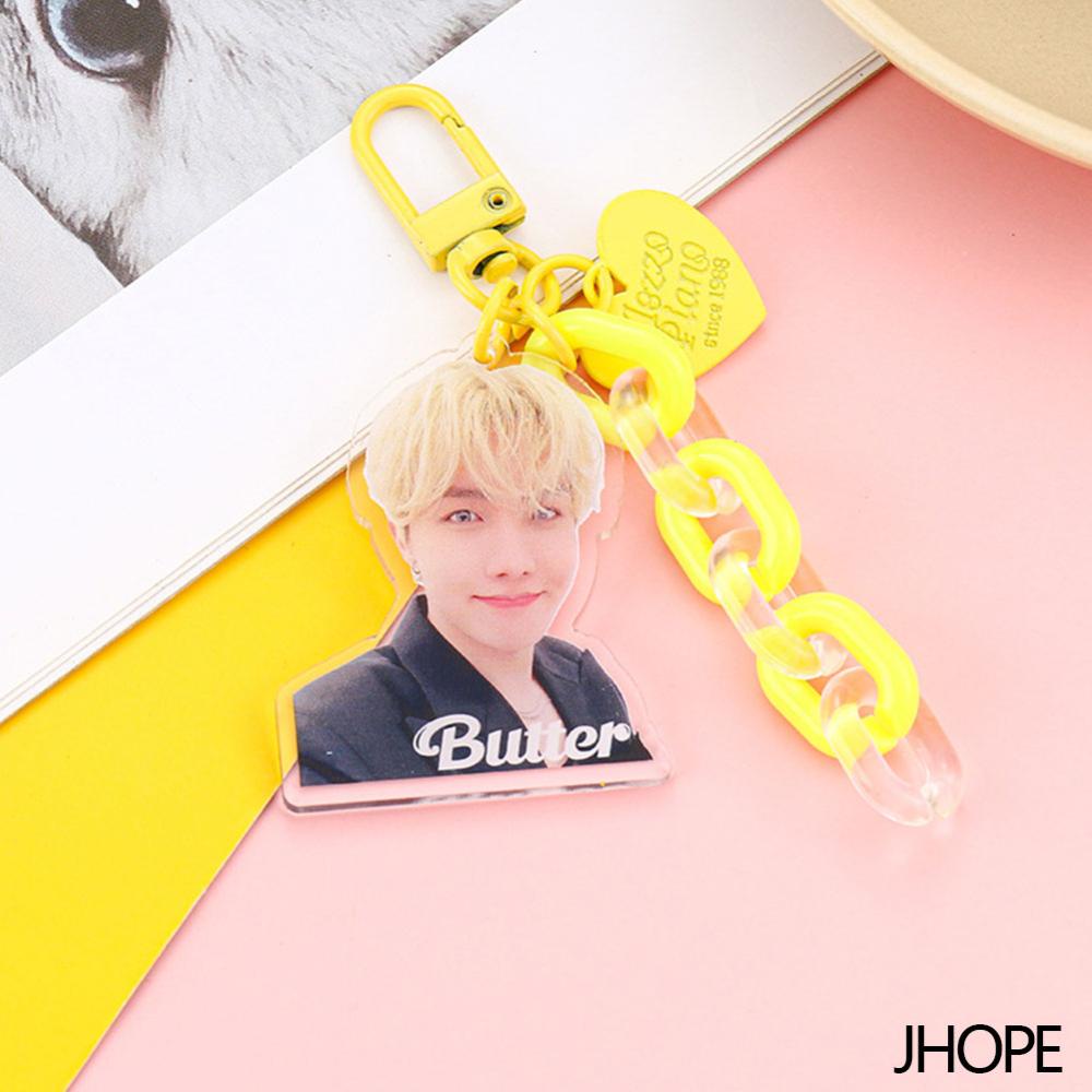 Timekey Gantungan Kunci Desain Mentega / JK / JHOPE / V / SUGA / JIN / JIMIN / RM BTS League Untuk Aksesoris Tas Bayi Rz8