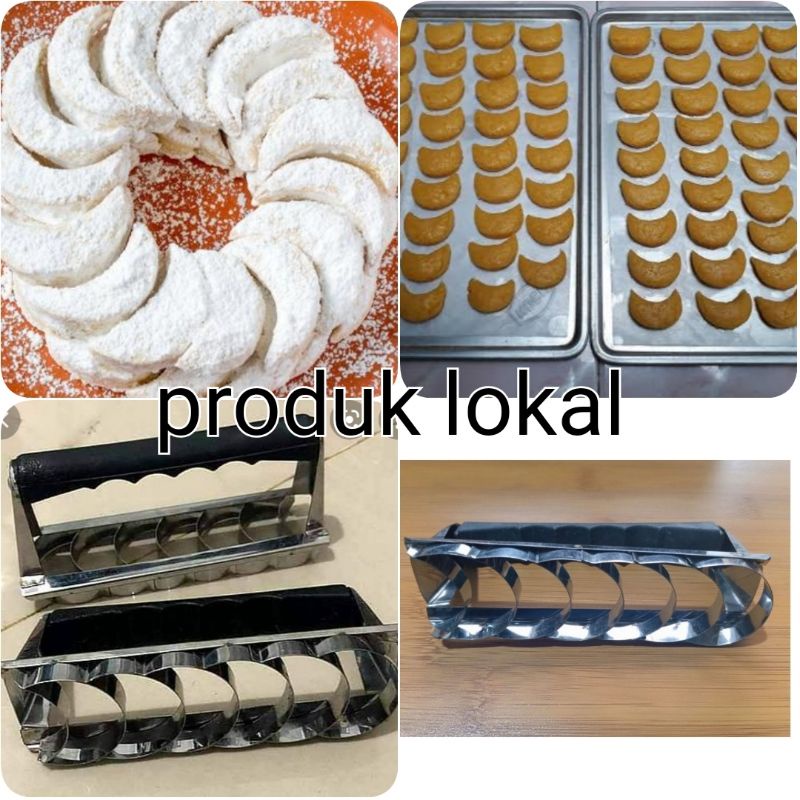 cetakan kue putri salju ( bulan sabit)