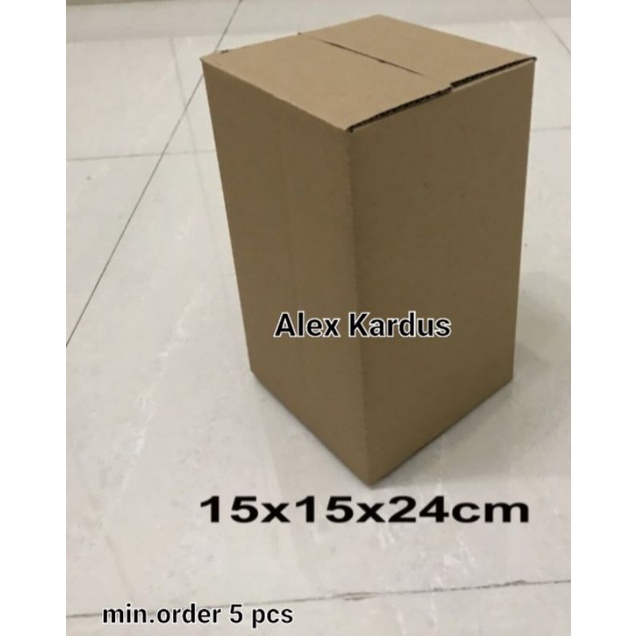 

Kardus / box / 15x15x24 cm / karton packing polos baru ST