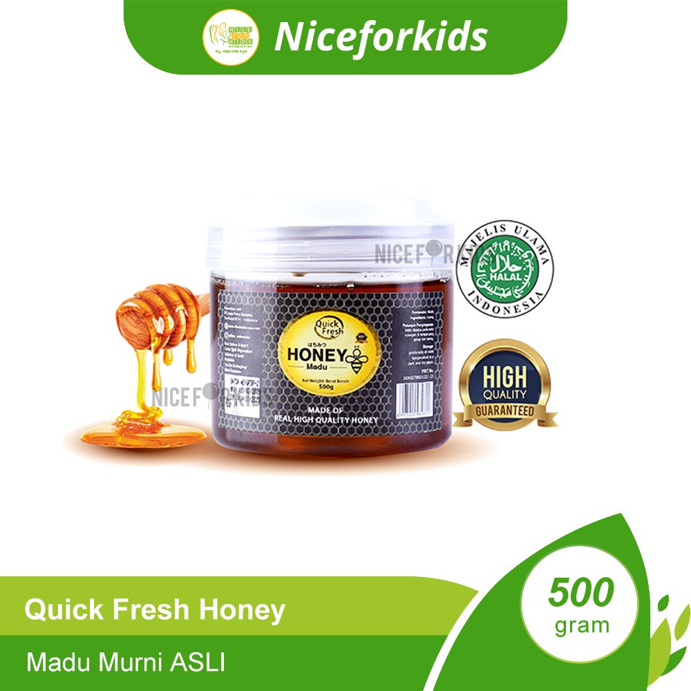 Quick Fresh Honey Plactik Bucket 500gr / 1000gr / Madu Murni ASLI