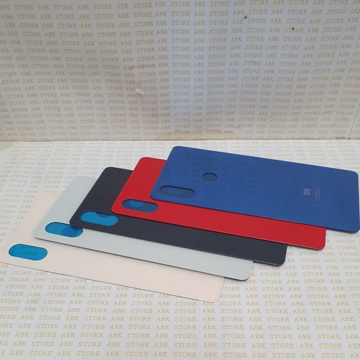 Backdoor Backcover Tutup belakang Xiaomi Mi8 Mi 8 SE ORI bahan kaca - Merah