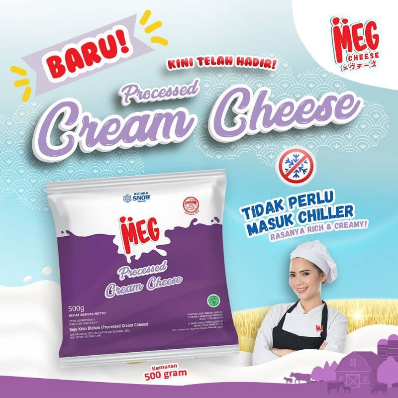 

Meg Cream Cheese Processed 500 gram