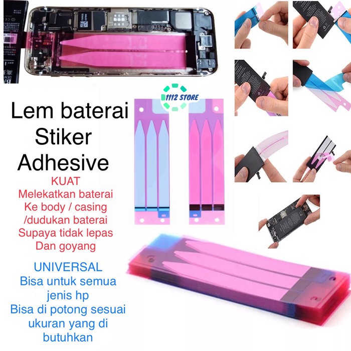 

LEM BATRE UNIVERSAL - lem baterai stiker adhesive - lem stiker baterai